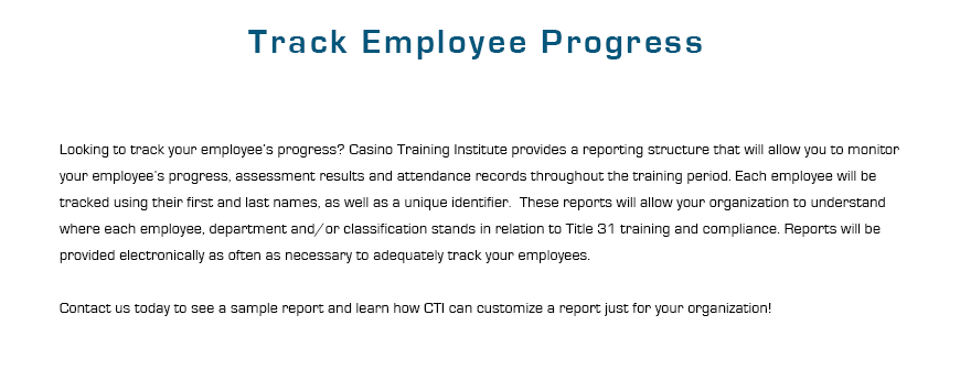 best way to track employee training
